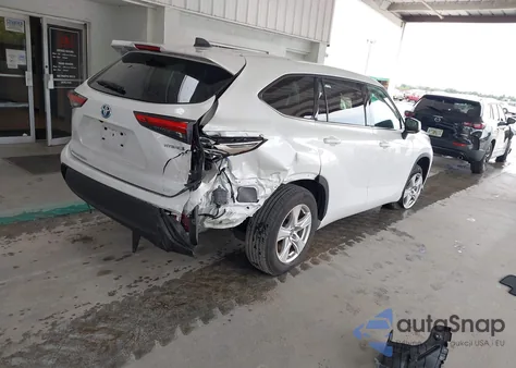 2022 Toyota Highlander Hybrid Le из США, поврежденный, VIN 5TDZARAH6NS516395